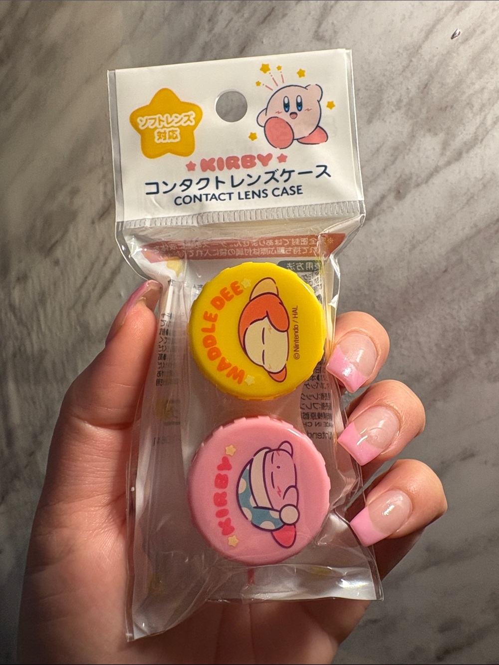 🆕 Kirby Contact Lens Case 💛🩷